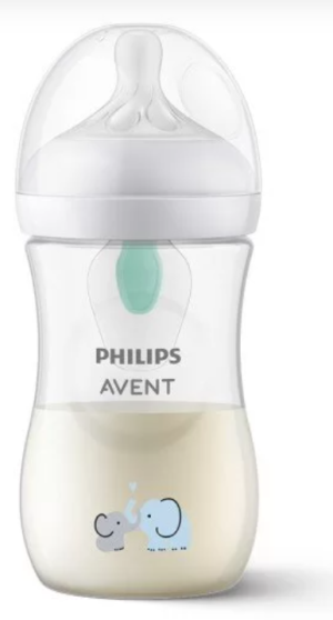 Philips Avent Natural Response с клапа AirFree  СЛОНЧЕТА 260мл.0581.001