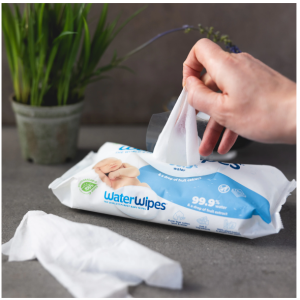 WaterWipes - Бебешки мокри кърпички, Комплект 4 × 60 бр (240 бр.)