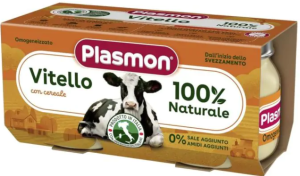 PLASMON  бебешко  пюре Месна заготовка от телешко месо  4м.+ 2х80 гр. 1097