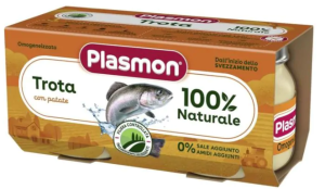 PLASMON  бебешко пюре  пъстърва със зеленчуци 6м.+ 2х80 гр. 2550