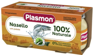 PLASMON бебешко пюре  хек с картофи  6м.+2х80гр. 9092