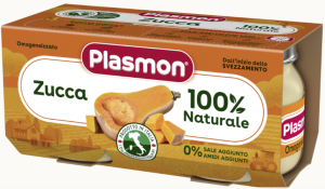 PLASMON бебешко зеленчуково пюре от тиква 6м.+ 2х80 гр.  9664