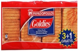 PAPADOPOULOS   Goldies Пшенични сухари 3+1   510 гр