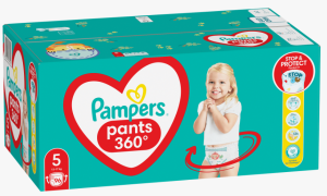Pampers Active baby -Еднократни гащички , Размер  5 (12-17),96 бр. /КАШОН