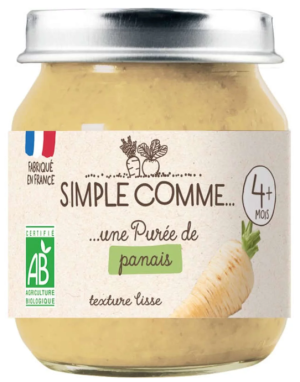 SIMPLE COMME Био бебешко Зеленчуково пюре - Пащърнак 125г.