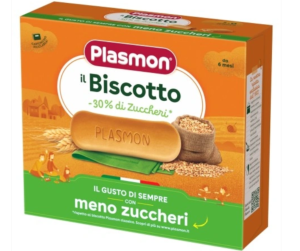 PLASMON бебешки бишкоти с ниско съдържание на захар -30%,  6+мес.320 г.   0415