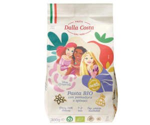 DALLA COSTA Био паста за деца Принцеси трицветна 300гр.