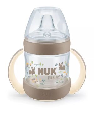 NUK for NATURE Шише за сок РР Temperature Control 150мл. със сил. н-к 6+мес. БЕЖОВО  215.368