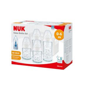 NUK FC Сет шишета силикон TEMPERATURE CONTROL 225.253