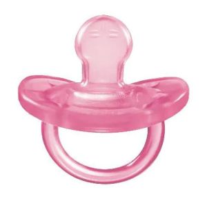 CHICCO Силиконова залъгалка PHYSIO SOFT 6-16 м. РОЗОВА N03112