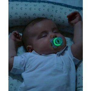 CHICCO Залъгалка силикон MINI SOFT LUMI 2-6 м. 2 бр. СВЕТЕЩА N0369