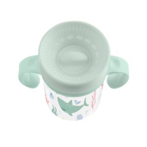KIKKA BO Чаша 360° неразливаща 300мл Deep Sea Mint  31302030069