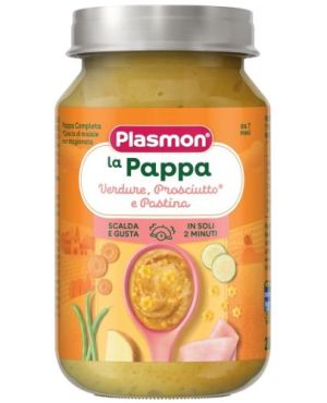  PLASMON Бебешко пюре  Зеленчуци с бебешка паста и свинско месо, 7м+, 200гр.  2724