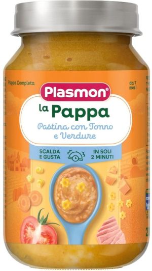 PLASMON Бебешко пюре паста с риба тон и зеленчуци, 7м+, 200гр.   2748