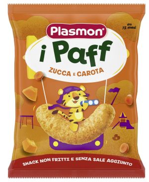 PLASMON Paff Хрупанки с  морков и тиква, 8+мес..15 гр. 4065