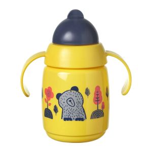 TOMME TIPPEE Неразливаща се чаша със сламка и с дръжки SuperStar 300 мл, 6м+, жълта 0223