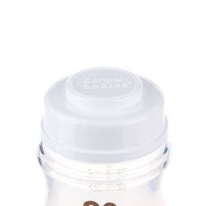 CANPOL Шише антиколик с широко гърло 300мл EXOTIC ANIMALS Розово 35/222pin