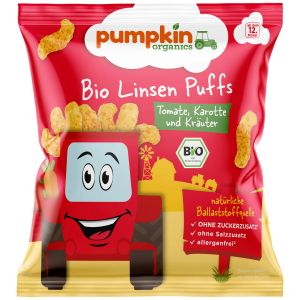  PUMPKIN ORGANICS Био пръчици от леща с домат и моркови 20гр.