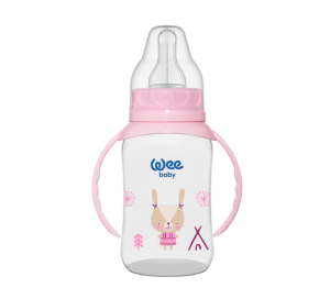 WEE BABY  Classic PP Шише за хранене с дръжки 150 ml 744