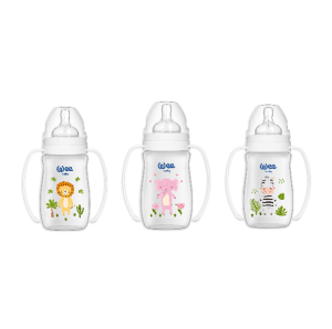 WEE BABY  Safari PP Шише за хранене с дръжки 250 ml.484