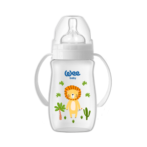 WEE BABY  Safari PP Шише за хранене с дръжки 250 ml.484