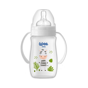 WEE BABY  Safari PP Шише за хранене с дръжки 250 ml.484