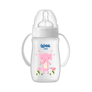 WEE BABY  Safari PP Шише за хранене с дръжки 250 ml.484