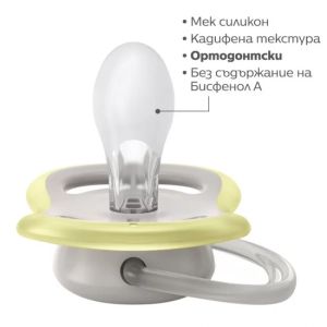  Philips AVENT Ultra Air 0м+ 2 бр.ортодонични  залъгалки 0524.001