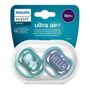  Philips AVENT  Ultra Air ортодонтични залъгалки 18м+ 2 бр. /синя СЛОН/HELOO 0519.005