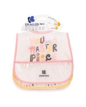 KIKKA BOO Непромокаем хавлиен лигавник с джоб 3бр. Arty Pink  31303030055