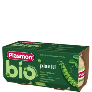 PLASMON БИО Бебешко  зеленчуково пюре Грах,4м+ 2х80 гр.  1446