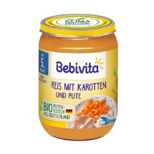 BEBIVITA  ориз  със зеленчуци и пуешко месо 190 г. №15005