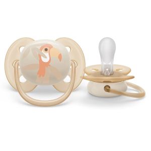 Philips AVENT  Силиконови  залъгалки 2 бр. 0-6 м. ULTRA SOFT ТУКАН/ЛИСТА 0515.013