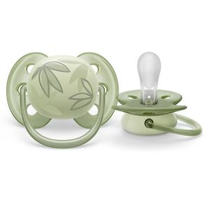 Philips AVENT  Силиконови  залъгалки 2 бр. 0-6 м. ULTRA SOFT ТУКАН/ЛИСТА 0515.013