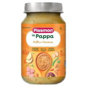 PLASMON Бебешко пюре от пилешко месо и зеленчуци 7м+, 200 гр.  2755