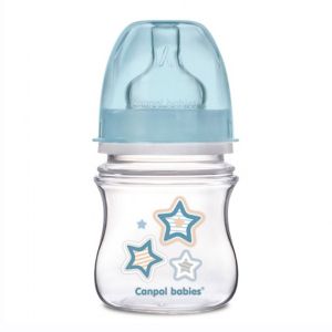 CANPOL  Шише антиколик с широко гърло Newborn Baby 120 мл  35/216/три цвята/