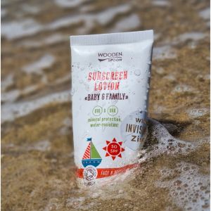 WOODEN SPOON Био Слънцезащитен лосион за лице и тяло “Sweet Mango” SPF 50 от  50/100/150 мл