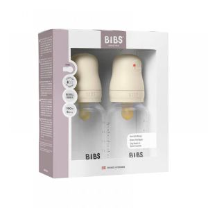 BIBS Комплект с 2 бр. Бебешки Бутилки BIBS Ivory 150мл Бавен Поток Каучук 5116216
