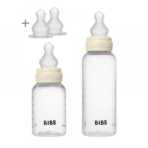 BIBS Сет Grow and Flow 2 бр. Бутилки 150 ml и 270ml Ivory Силикон 50181216