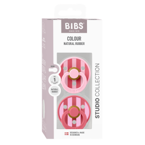  BIBS Биберони  Studio COLOUR Block, Baby Pink Coral Mix, /КОРАЛ,РОЗОВ/2 бр. 0-6 мес.11022101