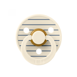 BIBS Биберон  Studio COLOUR Pin, Ivory Steel Blue, 1 бр. 0-6 мес./10015280C