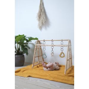 BIBS Бебешка Гризалка Сърчице /3100244бежов,3100231-син/