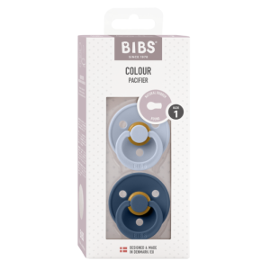  BIBS Биберон  COLOUR Dusty Blue/Steel Blue 2 бр.6-18 мес./120428/