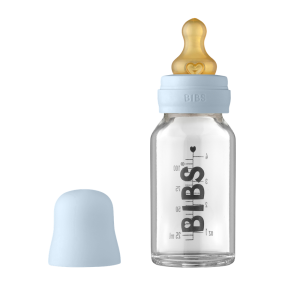 BIBS Бебешка  Стъклена Бутилка BIBS Baby Blue 110мл./5013231/