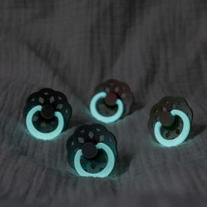 BIBS Биберони COLOUR Blush GLOW/Vanilla GLOW,  2бр. 0-6 мес./110243/