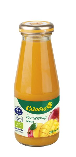 СЛЪНЧО  бебешки Нектар Манго 200мл. 4570