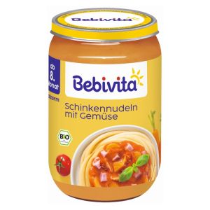 BEBIVITA Бебешко пюре Паста с шунка и зеленчуци 220 г. 15607