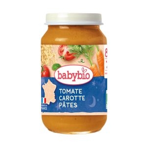  BABYBIO БИО бебешко пюре от Моркови, Домати и Паста 8+ мес. 200 гр.