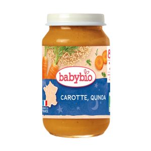 BABYBIO БИО бебешко пюре  Моркови и Киноа 8+ мес. 200 гр.
