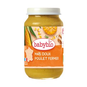  BABYBIO БИО бебешко пюре  Зеленчуци с Пилешко месо 8+ мес. 200 г